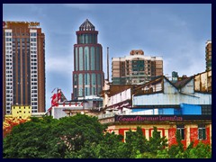 Haizhu skyline, dominated by a postmodern building.